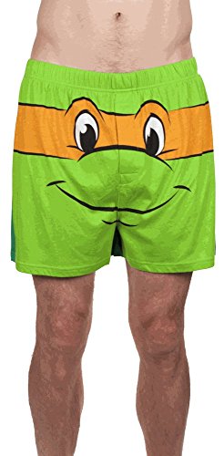 Nickelodeon Men's Michelangelo Teenage Mutant Ninja Turtle Boxers