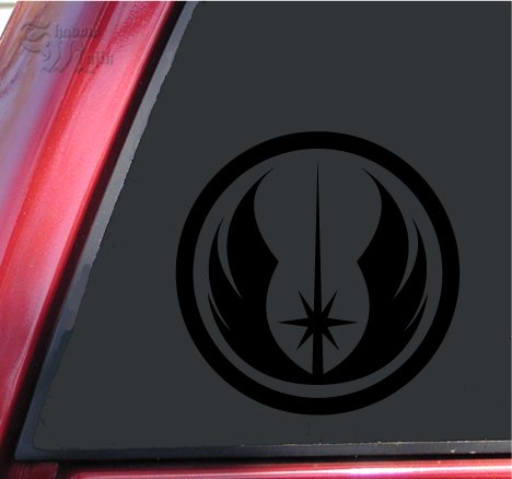 Jedi Order Vinyl Decal Sticker - Black - 6 inch size by ShadowMajik
