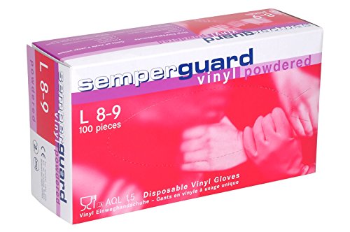 Algopix Similar Product 1 - Semperguard Vinyl Powdered Gloves