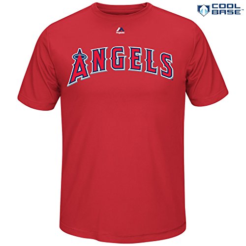 Mike Trout Los Angeles Angels of Anaheim #27 MLB Men's Synthetic Cool Base Player T-Shirt