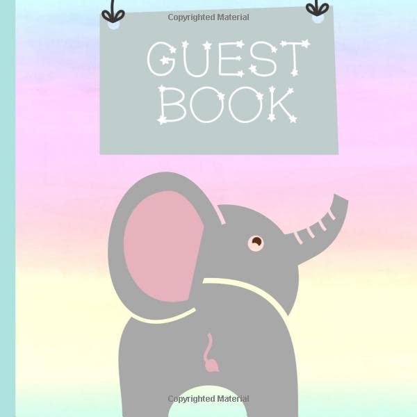 Guest Book: Elephant Baby Shower Guest Book Includes Gift Tracker and Picture Pages to Create a Lasting Memory Keepsake You can Treasure Forever by Butterfly Designs