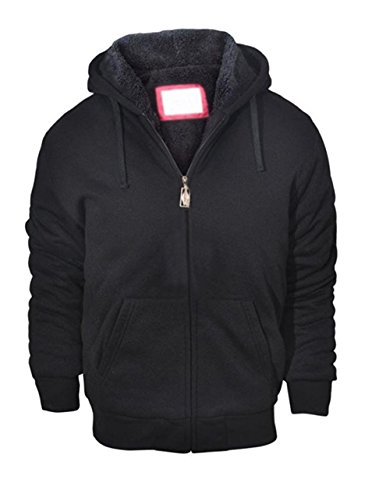 Mens Pull Zip Outdoor Warm Fleece Hoodie Jacket