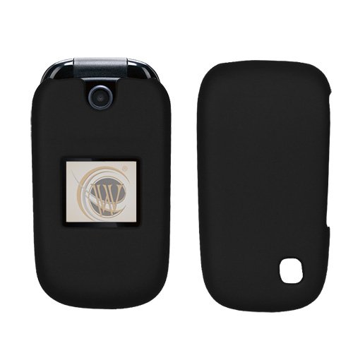 AT&T ZTE Z221 Rubberized Hard Case Cover - Black