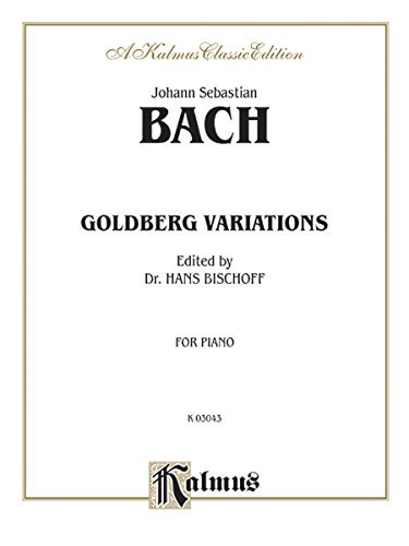 Goldberg Variations (Kalmus Edition) by Johann Sebastian Bach