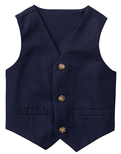 Algopix Similar Product 19 - Gymboree Baby Boys 3Button Linen Vest