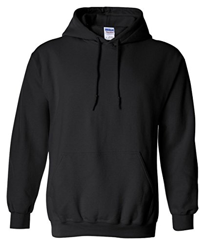 Gildan Heavy Blend Adult Unisex Hooded Sweatshirt / Hoodie Black - X-Large