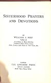Sisterhood prayers and devotions