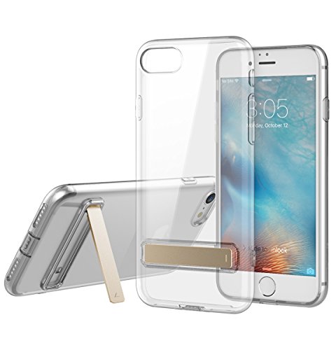 iPhone 7 Case, [Ultra Hybrid] [PC Kickstand] Slim Drop Protection Clear TPU Premium Protective Case Bumper for Apple iPhone 7 4.7 Inch (2016) (Clear)