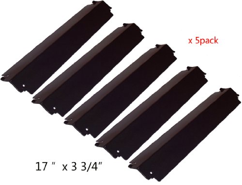 93941(5-pack) Porcelain Steel Heat Plate Replacement for Select Charbroil and Presidents Choice Gas Grill Models