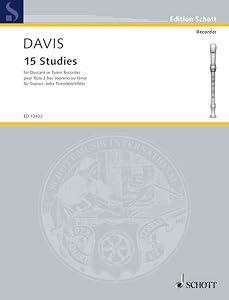 15 Studies: pour flûte à bec soprano ou ténor. soprano- or tenor recorder.