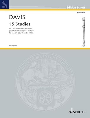 15 Studies: pour flûte à bec soprano ou ténor. soprano- or tenor recorder.