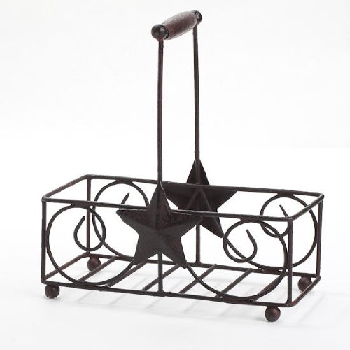 Algopix Similar Product 4 - Beautiful Iron Jar Dispenser Caddy with