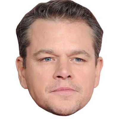 Matt Damon Celebrity Mask, Cardboard Face and Fancy Dress Mask