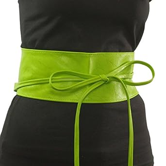 Ceinture Large Femme En Cuir Suédé FASHIONGEN ANETTE - Fabriqué En France, 6.5cm