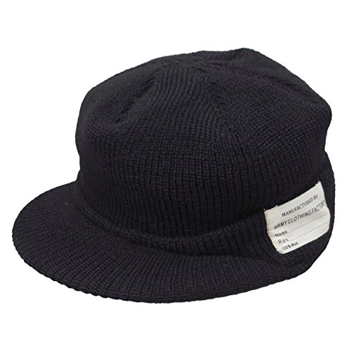 米軍タイプ ウール ジープキャップフリーブラック