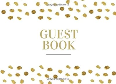 Guest Book:: Pretty Golden Polka Dots: Birthday, Weddings, Bridal Shower, Baby Shower, Anniversary, Graduation, Retirement, Quinceanera, Christenings, ... Single-sided Sign-in Guestbook (110 pages)