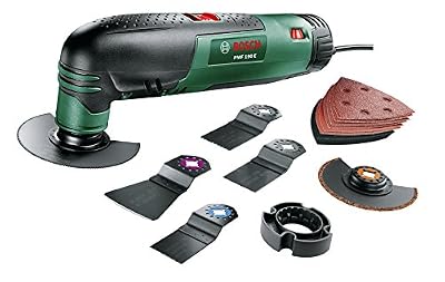 Bosch Outil multifonction "Universal" PMF 190 E Set avec coffret, 7 accessoires et 1 set de feuilles abrasives 0603100501