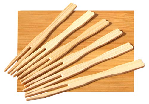 Algopix Similar Product 17 - Small buffet  canap wood forks 9cm