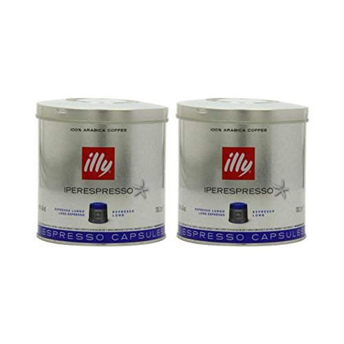 Illy Caffe Lungo Iperespresso 21 Capsules, Medium Roast, 4.6 Ounce (Pack of 2)