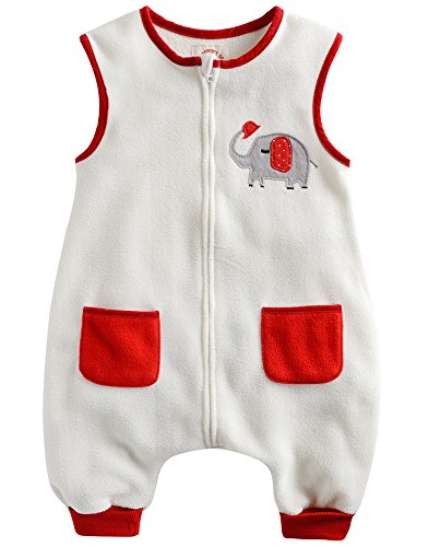 Vaenait Baby Kids Girls 1-7Y Micro-Fleece Blanket Sleepsack White Elephant
