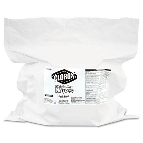 

CLOROX 30220CT Disinfecting Wipes Refill, 8 x 8, Fresh Scent, 500 Sheets