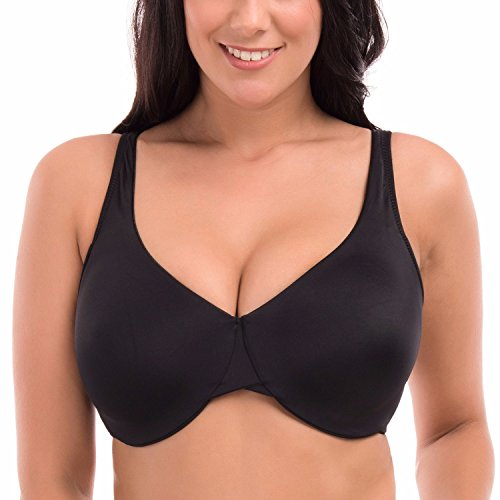 La Isla Women's Full Coverage Underwire Non Padded Soft Seamless Minimizer Bra