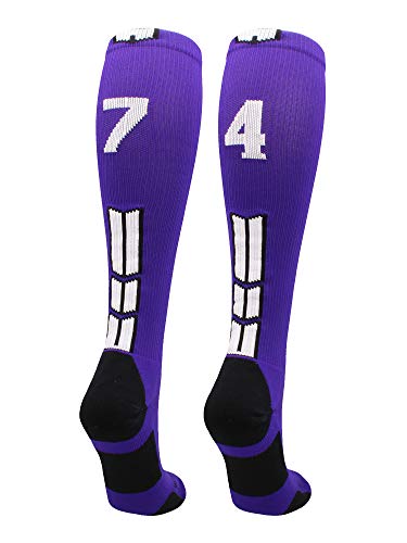 Algopix Similar Product 15 - MadSportsStuff Player Id Number Socks