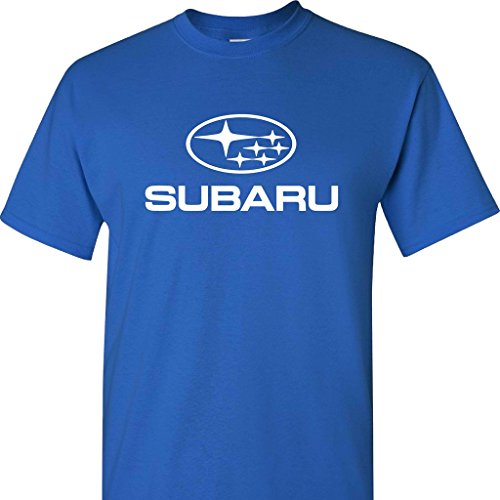 Subaru Logo on a Blue T Shirt