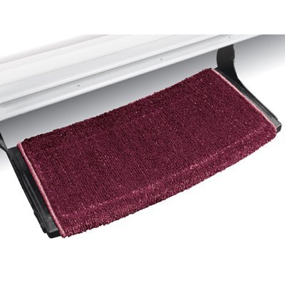 

Wrap Around RV Step Rug Designed Specifically to fit Radius Curved RV Steps (Burgundy)