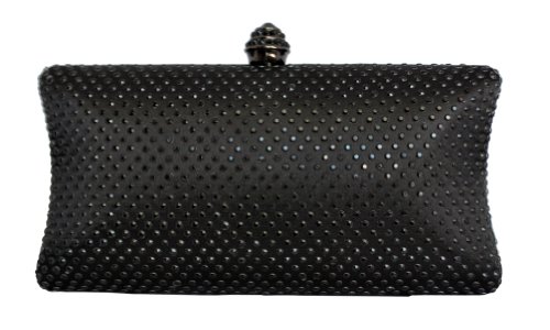 Chicastic Rhinestone Crystal Hard Box Wedding Evening Bag Bridal Cocktail Evening Clutch Bag
