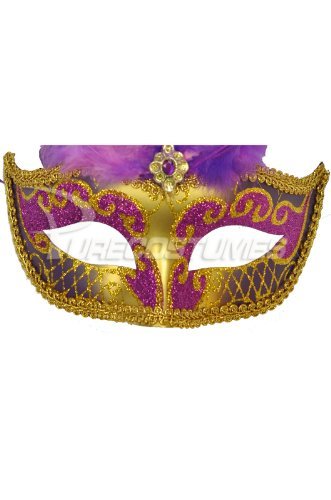 

Colombina Festa Venetian Mask (Purple)