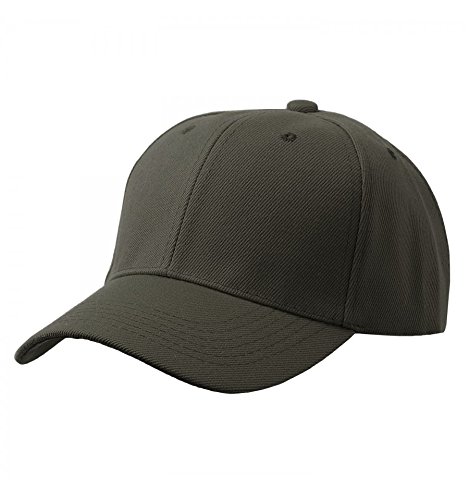 Men's Plain Baseball Cap Velcro Adjustable Curved Visor Hat