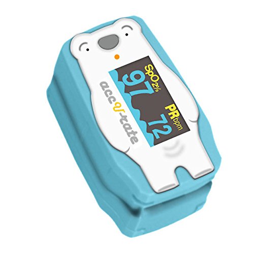 Acc U Rate® children digital finger pulse oximeter with adorable animal theme