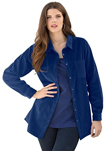 Roamans Women's Plus Size Corduroy Shirt