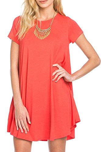 Women's ECO-FRIENDLY Bamboo Fiber T-Shirt Dress w/ Pockets