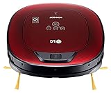 LG VR8602RR Hombot Square Turbo Serie 9+ - Robot aspirador, para casas con niños y alfombras, color rojo brillante