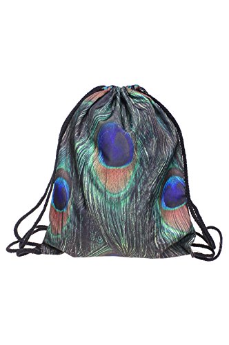 LM Casual Unisex Funny Print Drawstring Bags School Backpack Gym Sackpack