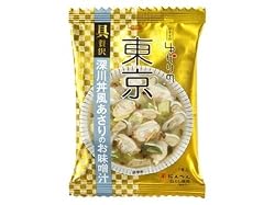 フリーズドライ tabete ゆかりの 東京 深川丼風 あさりのお味噌汁 14gX10袋 (具だくさん 即席 郷土 料理)