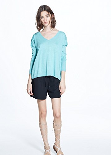 

Mango Women's Trimmed Cotton-Blend Sweater