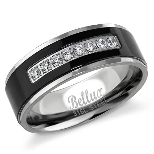 Algopix Similar Product 12 - Bellux Style Mens Wedding Ring