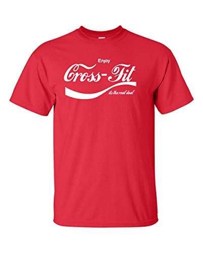 Jacted Up Tees Enjoy Crossfit It's the Real Deal Men's T-Shirt SHIPS FROM OHIO USA