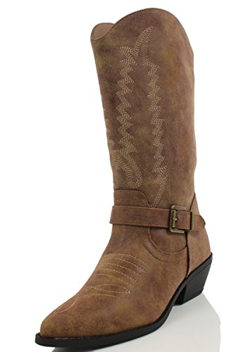 Women's Fashion Vegan Pointy Toe Embroidered Western Boots