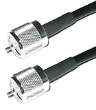 US Made PL259 UHF Male Jumper - Andrew Commscope CNT-240 Coaxial Cable | Ham or CB Radio Antenna Coax UHF VHF HF Antenna RF Transmission Line PL-259 Connector LMR240 (29-feet)