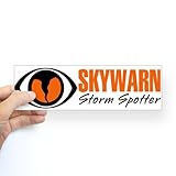 CafePress Skywarn Sticker Bumper - Standard White