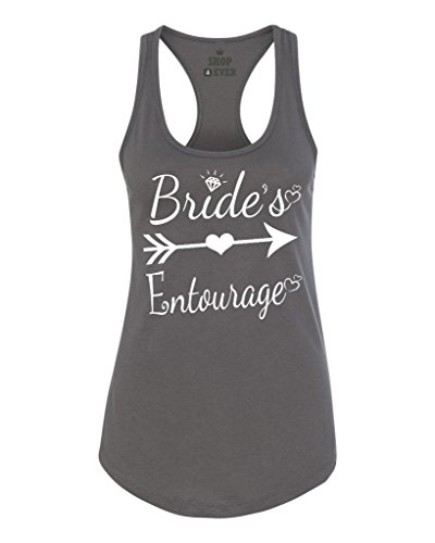 Shop4Ever Bride's Entourage Women's Racerback Tank Top Wedding Tank Tops