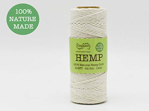Algopix Similar Product 17 - Crafasso Hemp Twine Cord Spool 205ft