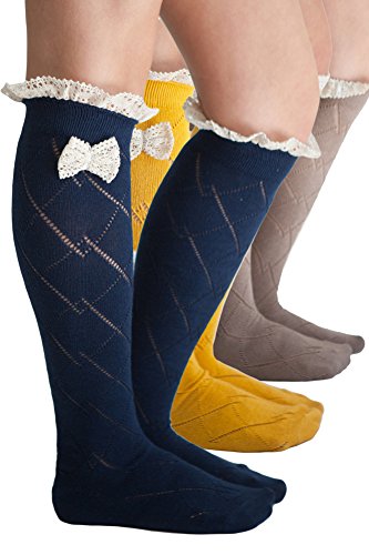 Bow Boot Socks Women's Lace Crochet Boot Socks by Modern Boho
