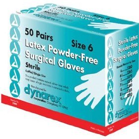 

Surgeon's Latex Sterile Glove Powder-Free (Size 6.0), 4 Bx of 50 Pr per Bx