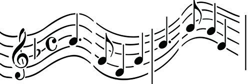 Algopix Similar Product 16 - Musical Notes Border  10 mil Wall