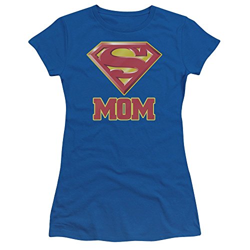 DC Comics Superman Super Mom Junior's Babydoll Superhero T-Shirt Tee